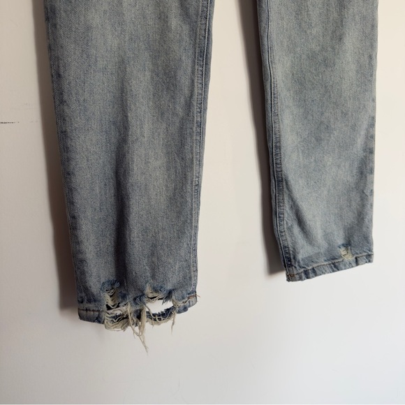 Free People Unknown Legend Mid Rise Skinny Jeans Sea Mist Gray | Size 30 - Picture 6 of 9